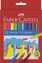 FABER-CASTELL Filzstifte farbsortiert, 12 St.