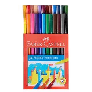 FABER-CASTELL Filzstifte farbsortiert, 24 St.