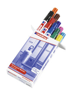 edding 3000 Permanentmarker farbsortiert 1,5 - 3,0 mm, 10 St.