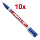edding 400 Permanentmarker blau 1,0 mm, 10 St.