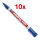 edding 400 Permanentmarker blau 1,0 mm, 10 St.