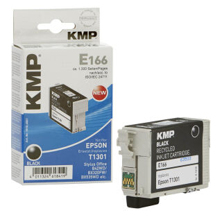 KMP E166 schwarz Druckerpatrone kompatibel zu EPSON 13 XL / T1301 XL
