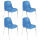 Nowy Styl Schalenstühle Beta H.BLAU K09 blau Kunststoff, 4 St.