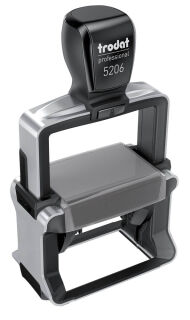 trodat Textstempel, individualisierbar 5206 selbstfärbend schwarz mit Logo, 1 St. -  Nachträglich per Gutschein personalisieren