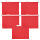 LEITZ Hängemappen ALPHA® 1985 rot, 5 St.