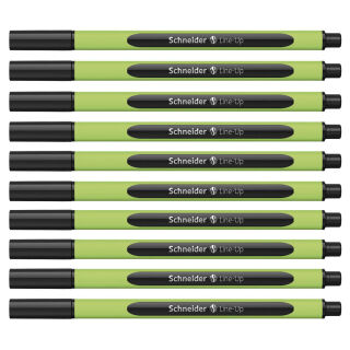 Schneider Line-Up Fineliner schwarz 0,4 mm, 10 St.