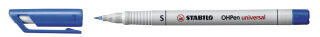 STABILO OHPen universal Folienstifte blau 0,4 mm non-permanent, 10 St.