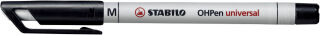 STABILO OHPen universal Folienstifte schwarz 1,0 mm non-permanent, 10 St.