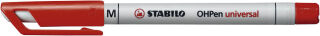 STABILO OHPen universal Folienstifte rot 1,0 mm non-permanent, 10 St.