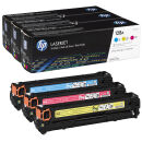 HP 128A (CF371AM) cyan, magenta, gelb Tonerkartuschen,...