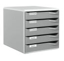 LEITZ Schubladenbox Post Set  dunkelgrau 52800089, DIN A4...