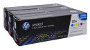 HP 125A (CF373AM) cyan, magenta, gelb Tonerkartuschen,...