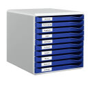 LEITZ Schubladenbox Form Set  blau 52810035, DIN A4 mit...
