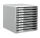 LEITZ Schubladenbox Form Set  dunkelgrau 52810089, DIN A4 mit 10 Schubladen, 1 St.