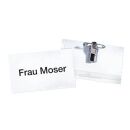 DURABLE Namensschilder mit Kombiklemme 9,0 x 5,4 cm, 50 St.