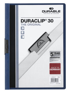 DURABLE Klemmhefter DURACLIP dunkelblau, 25 St.