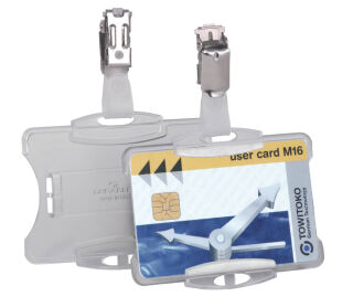 DURABLE Namensschilder mit Clip 8,5 x 5,4 cm, 25 St.