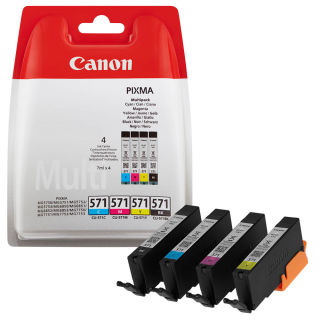 Canon CLI-571 C/M/Y/BK cyan, magenta, gelb, schwarz Tintenpatronen