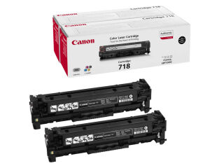 Canon 2x 718 BK  schwarz Toner, 2er-Set