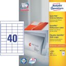 AVERY Zweckform Etiketten 3657-200 weiß 48,5 x 25,4...