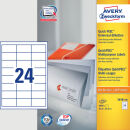 AVERY Zweckform Etiketten 3658-200 weiß 64,6 x 33,8...