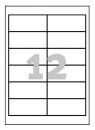 AVERY Zweckform Etiketten 3659-200 weiß 97,0 x 42,3 mm, 220 Blatt