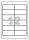 AVERY Zweckform Etiketten 3659-200 weiß 97,0 x 42,3 mm, 220 Blatt