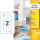 AVERY Zweckform CD-Etiketten L6015-25 weiß, 50 Etiketten