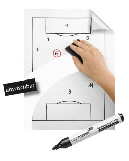 Legamaster Flipchart-Folie Magic-Chart Whiteboard blanko 60,0 x 80,0 cm, 25 Blatt