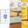 AVERY Zweckform Folien-Adressetiketten L4772-25 transparent 99,1 x 42,3 mm, 25 Blatt