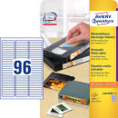 AVERY Zweckform Etiketten L6022REV-25 weiß 63,5 x...