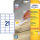 AVERY Zweckform Etiketten L6023REV-25 weiß 63,5 x 38,1 mm, 30 Blatt