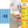AVERY Zweckform Etiketten L6039-20 blau 45,7 x 21,2 mm, 20 Blatt