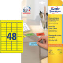 AVERY Zweckform Etiketten L6041-20 gelb 45,7 x 21,2 mm,...