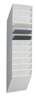DURABLE Wandprospekthalter FLEXIBOXX weiß DIN A4 35,0 x 9,5 x 114,0 cm, 1 St.
