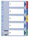 Esselte Ordnerregister DIN A4 Vollformat 1-5 farbig...