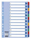 Esselte Ordnerregister DIN A4 Vollformat 1-12 farbig...