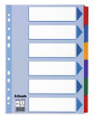 Esselte Ordnerregister DIN A4 Vollformat blanko farbig...
