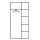 CP Stahlschrank C 2000 Acurado 9260-30 S10158 lichtgrau, enzianblau 4 Fachböden 93,0 x 40,0 x 195,0 cm, aufgebaut, 1 St.