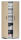 Gürkan Stahlschrank 100112 lichtgrau, ahorn 4 Fachböden 92,0 x 42,0 x 195,0 cm, aufgebaut, 1 St.