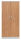 Gürkan Stahlschrank 100121 erle, weißaluminium 4 Fachböden 92,0 x 42,0 x 195,0 cm, aufgebaut, 1 St.