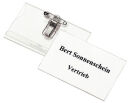 DURABLE Namensschilder mit Kombiklemme 9,0 x 5,4 cm, 20 St.