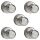 MAUL Kegelmagnete silber, Metall Ø 1,2 x 1,6 cm, 5 St.