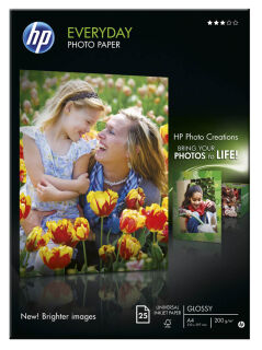 HP Fotopapier Q5451A DIN A4 glänzend 200 g/qm 25 Blatt