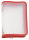 FolderSys Reißverschlussbeutel DIN A5 transparent/rot 0,5 mm, 1 St.