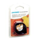 DYMO Textil-Schriftband LetraTag 18768 S0718850, 12 mm, schwarz auf weiß, 1 St.