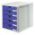 HAN Schubladenbox System-Box  blau 1450-14D, DIN A4 mit 5 Schubladen, 1 St.