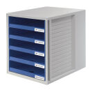 HAN Schubladenbox Schrank-Set  blau 1401-14D, DIN A4 mit...