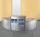 Kerkmann Anbautheke Genua gebogen, buche, silber 126,5 x 80,0 x 72,0 cm