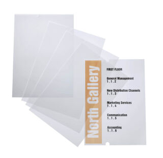 DURABLE Einsteckfolien für Türschilder CRYSTAL SIGN REFILL 21,0 x 29,7 cm, 10 St.
